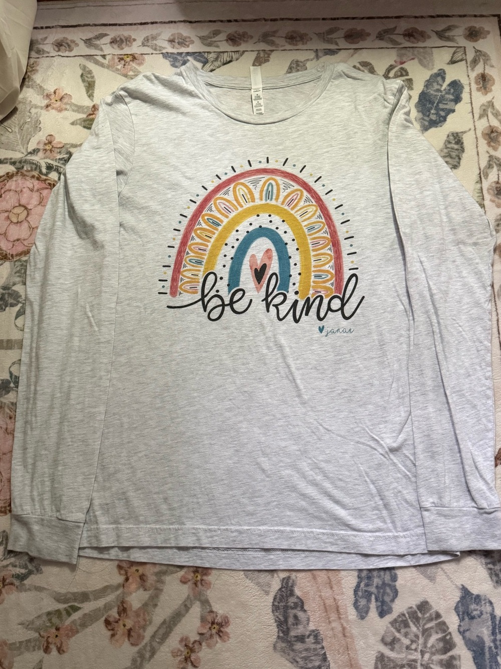 Bella Canvas Light Gray Crewneck Long Sleeve Tee